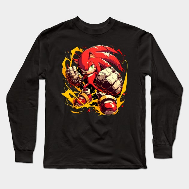 knuckles Long Sleeve T-Shirt by peterdoraki